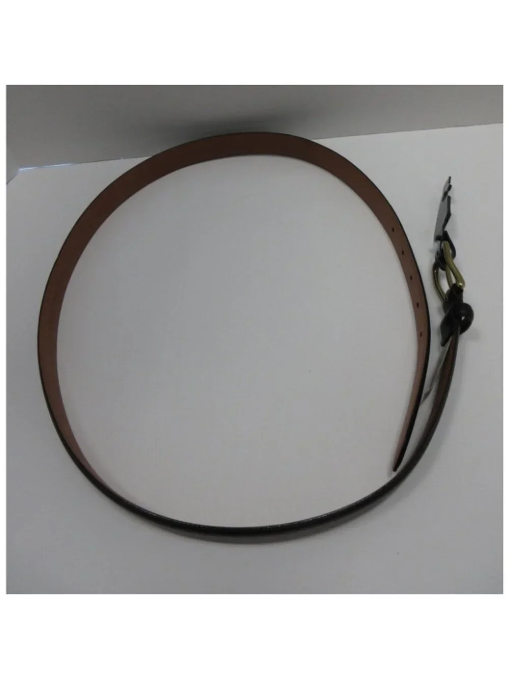 VGT Polo Ralph Lauren Belt 40 Genuine Leather Brass Buckle Dress Y2K